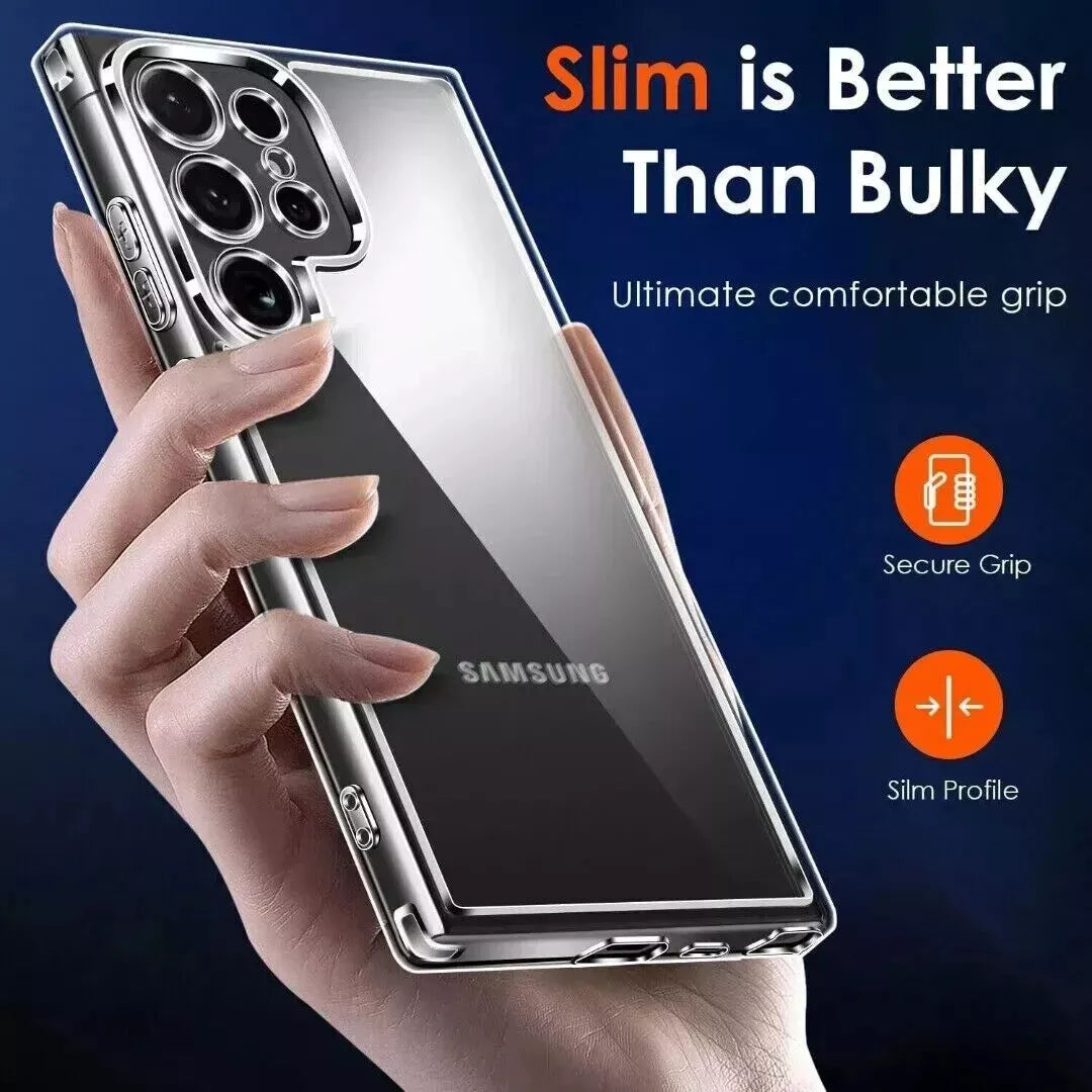 For Samsung Galaxy S25 S24 S23 S22 S21 S20 Ultra FE Silicone Phone Case Cover
